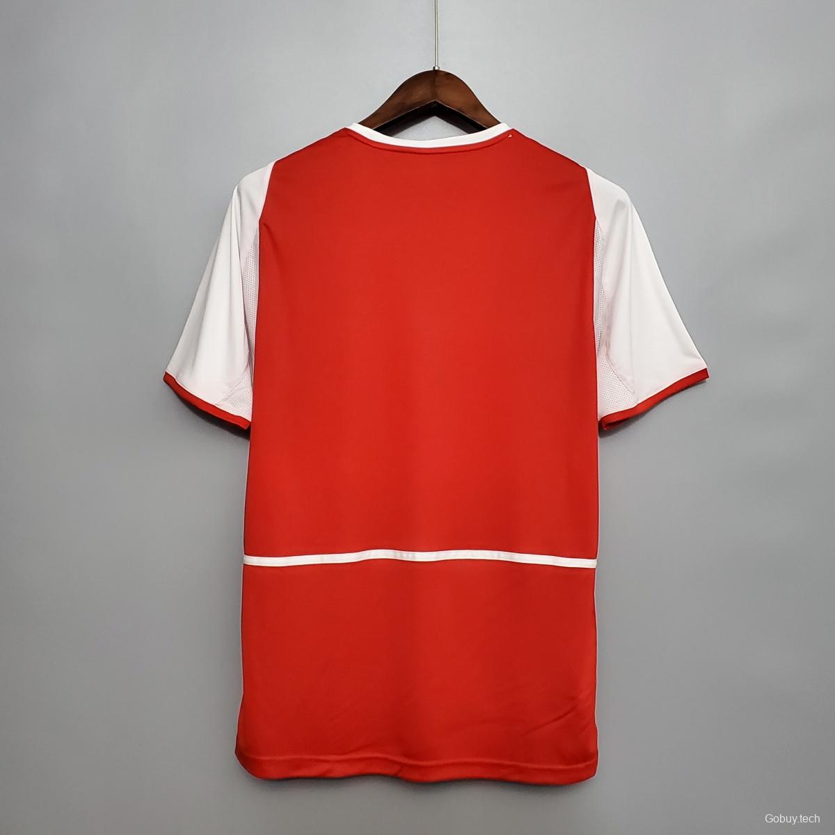 Retro 02/04 Arsenal home Soccer Jersey