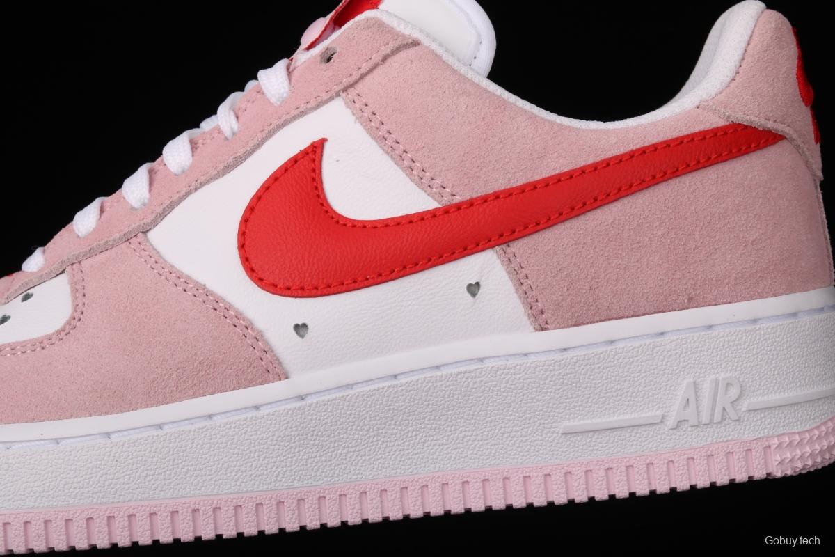 NIKE Air Force 11607 QS Pink Valentine's Day PEACEMINUSONE same style DD3384-600