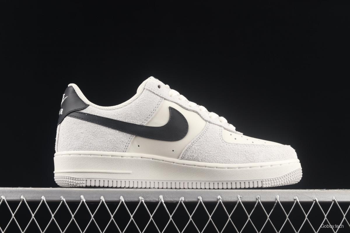 NIKE Air Force 1x 07 Low gray-black hook low-top casual board shoes BG5120-315