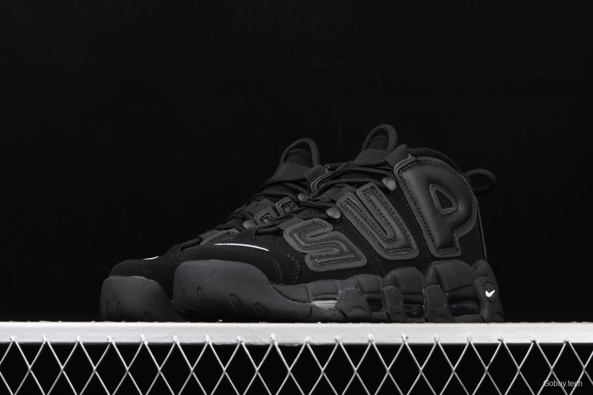 Supreme x NIKE Air More Uptempo co-signed AIR classic high street leisure sports basketball shoes 902290-001