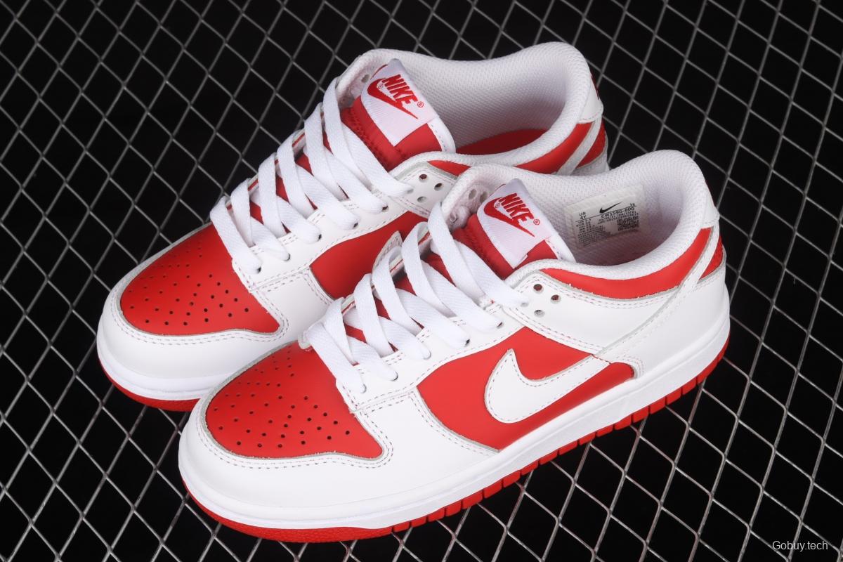 NIKE SB DUNK Retro Low White/University Red University Red Slam Dunk Series low-side leisure sports skateboard shoes CW1590-600