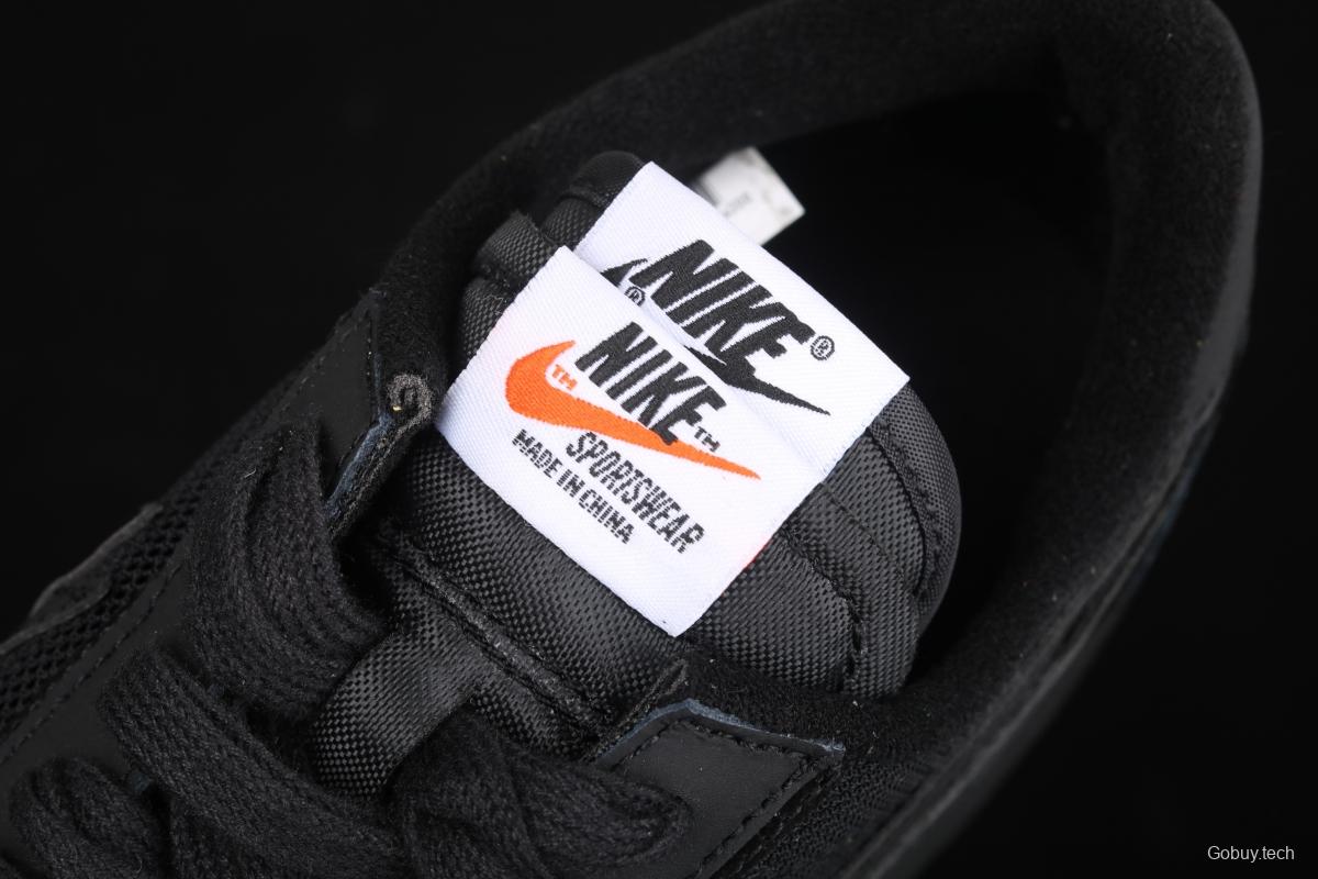 Sacai x NIKE LVD Waffle Daybreak co-signed catwalk style net gauze leather splicing double hook Swoosh running shoes BV0073-002