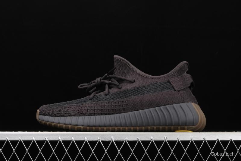 Adidas Yeezy Boost 350V2 Cinder FY2903 Darth Coconut 350 second generation hollowed-out side transparent black angel color BASF Boost original