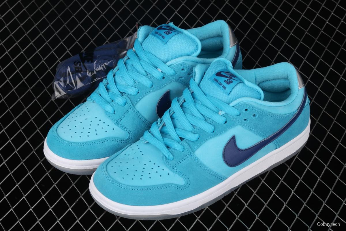 NIKE SB DUNK Low Pro sky blue wool-like low-top casual board shoes BQ6817-400