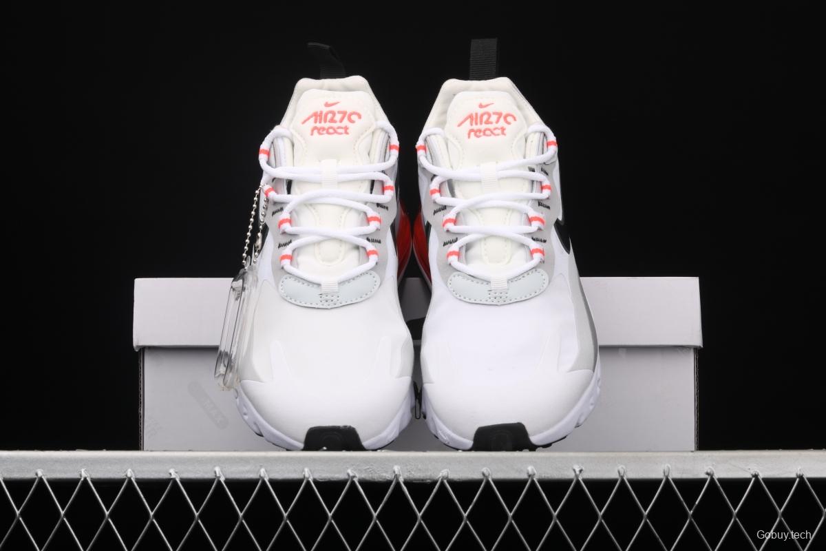 NIKE Air Max 270React new high-frequency mesh function half-palm air cushion running shoes CT1280-100