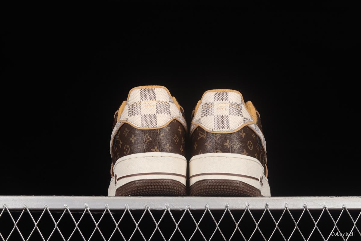 LV x NIKE Air Force 1'07 Low co-branded custom low-top casual sneakers