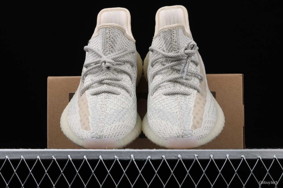 Adidas Yeezy 350 Boost V2 FV3254 Darth Coconut 350 second generation beard white hollowed-out star color