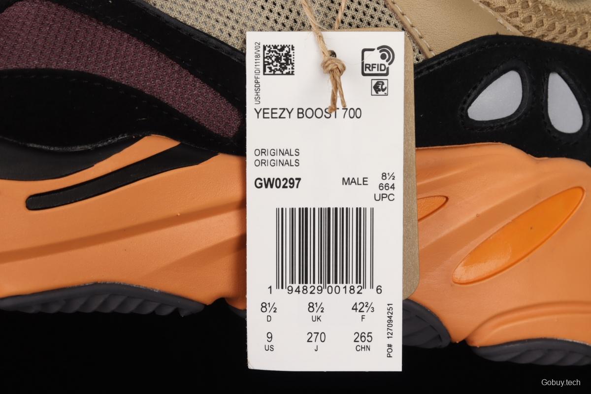 Adidas Yeezy Boost 700V2 Sun GW0297 coconut 700sun orange-yellow running shoes BASF popcorn