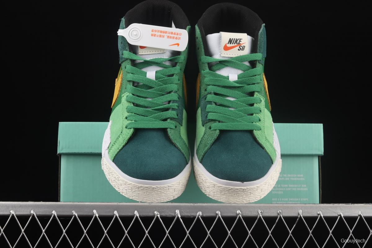 NIKE SB Zoom Blazer Mid PRM splicing broken hook leisure Zhongbang board shoes DA8854-300