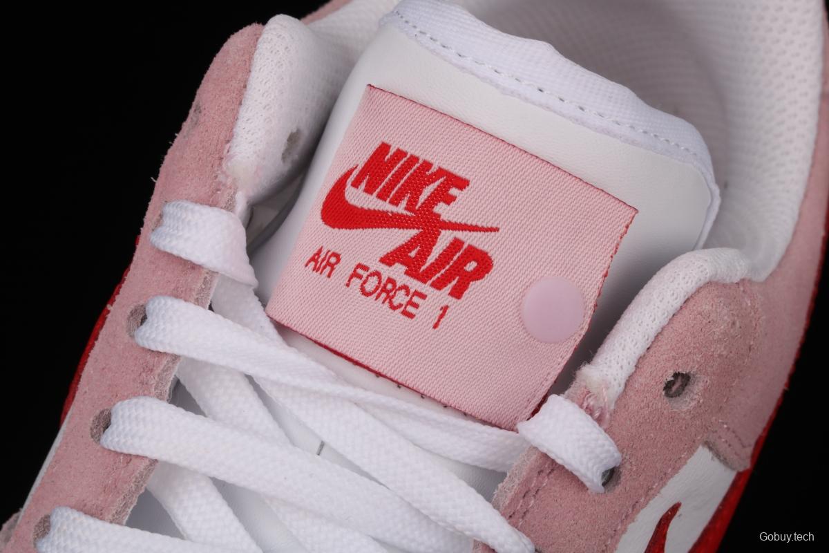 NIKE Air Force 11607 QS Pink Valentine's Day PEACEMINUSONE same style DD3384-600