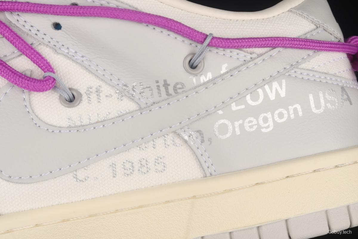 OFF-White x NIKE DUNK Low OW SB buckle rebound fashion casual board shoes DM1602-125