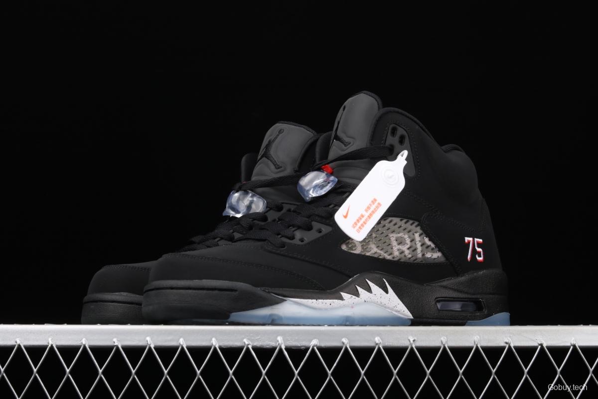 Air Jordan 5 OG Black Metallic Black Silver AV9175-001