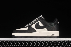 Stussy x NIKE Air Force 1 Low Stussy co-signed black and white reflective star low-top casual board shoes ST2022-618