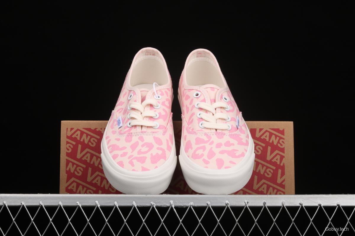 Vans Vault OG Authentic Lx high-end regional pink leopard pattern vulcanized canvas low-top casual board shoes VN0A38ENVL2