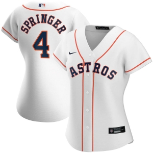 Women's George Springer White Home 2020 Player Team Jersey