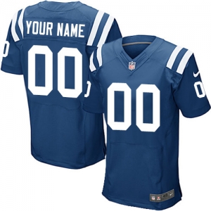 Men's Royal Customized Game Team Color Elite Team Jersey