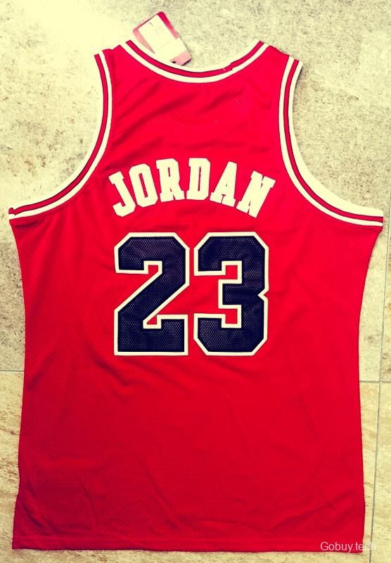 Men's Michael Jordan Red Retro Classic Team Jersey