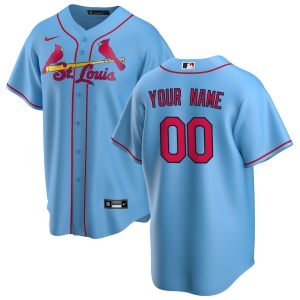 Men's Light Blue Alternate 2020 Custom Team Jersey