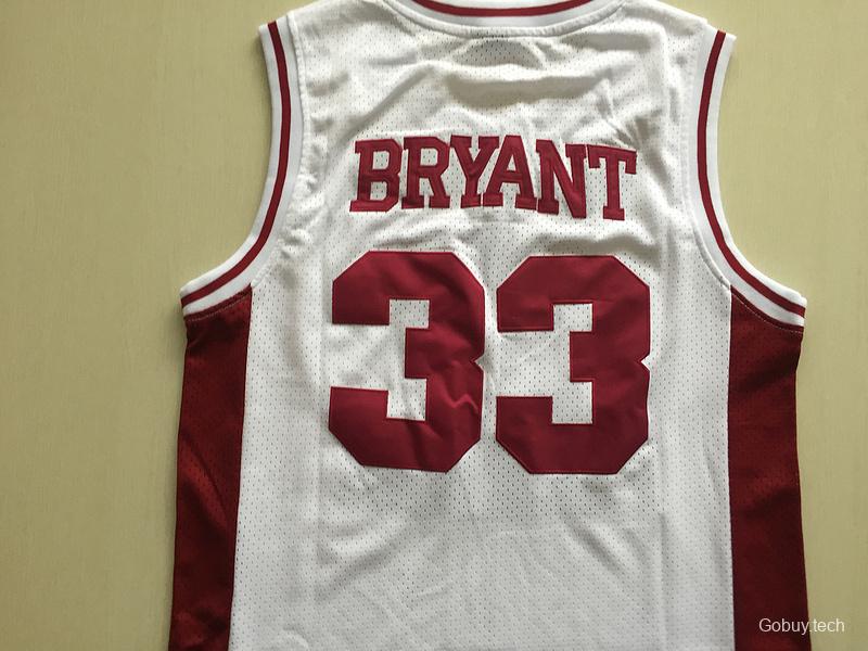 Kobe Bryant 33 Lower Merion High School White Basketball Jersey