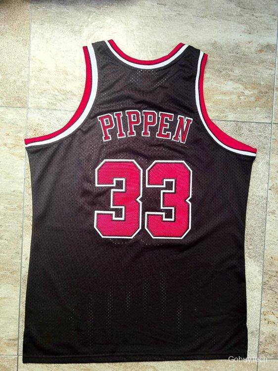 Men's Scottie Pippen Black Retro Classic Team Jersey