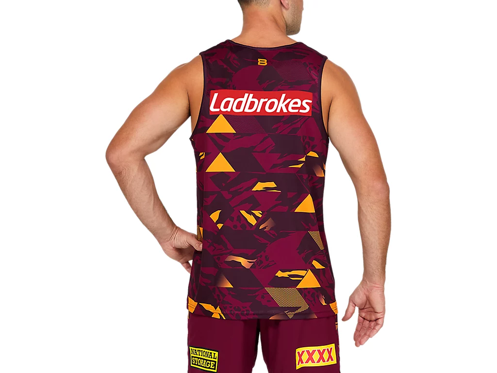 Brisbane Broncos 2021 Men's Training Rugby Singlet