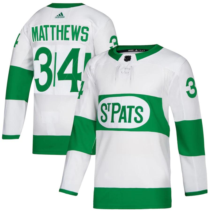 Women's Toronto St. Pats Auston Matthews White Player Team Jersey