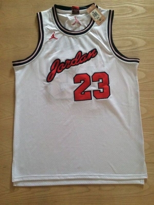 Men's Michael Jordan White Retro Classic Team Jersey