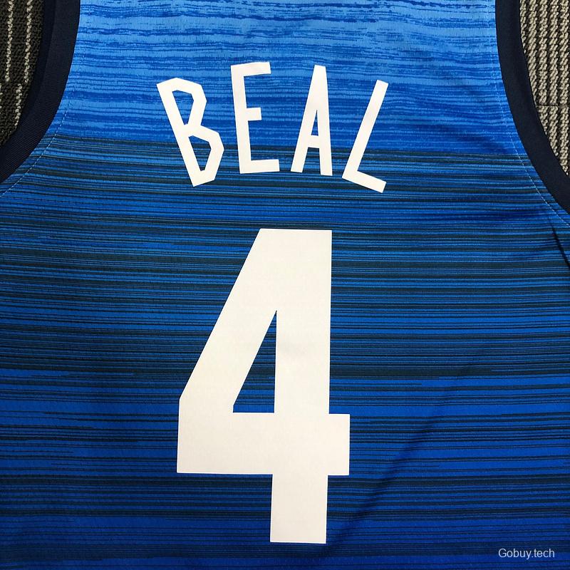 Thai Version Men's Bradley Beal Navy USA Basketball Player Jersey