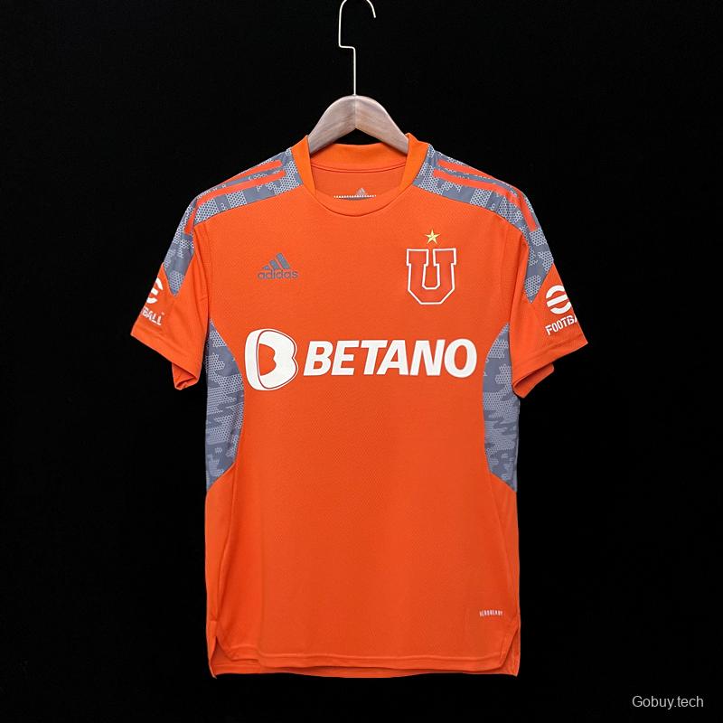 22/23 Chile Universidad De Goalkeeper Orange Jersey