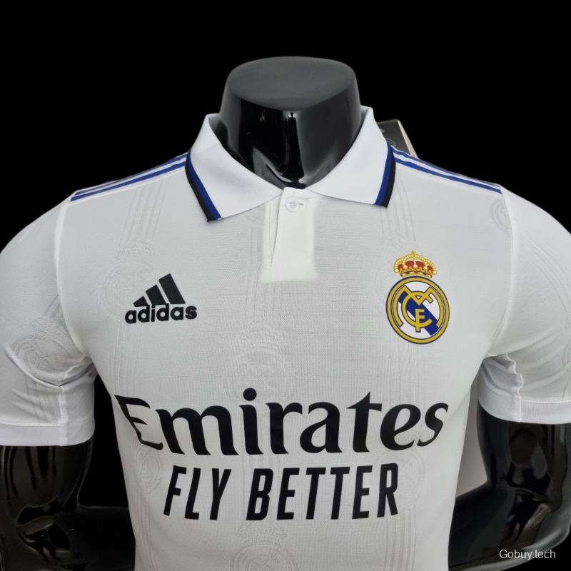 Player Version 22/23 Real Madrid Home Soccer Jersey