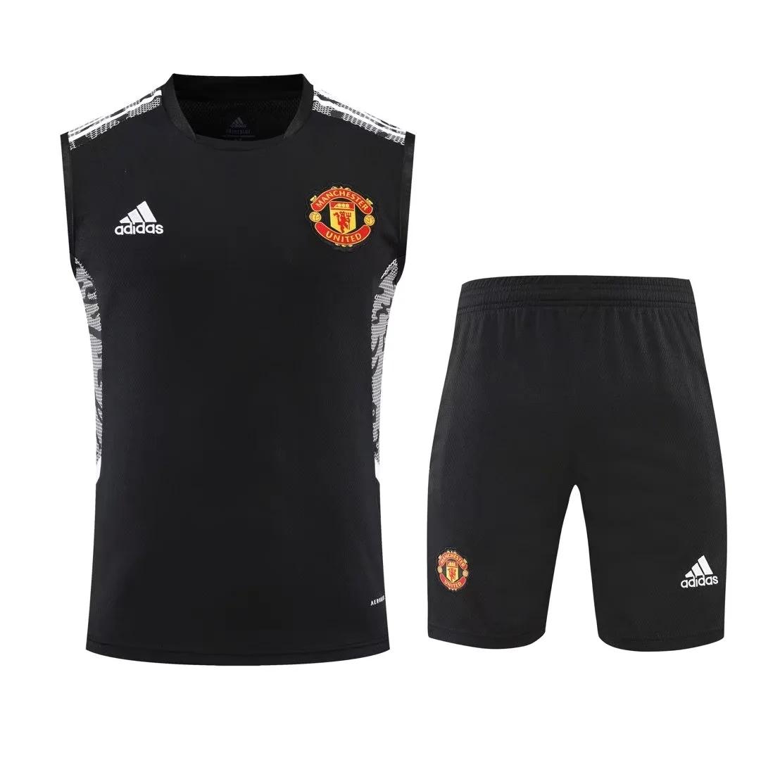 22/23 Manchester United Pre-Training Jersey Black Vest