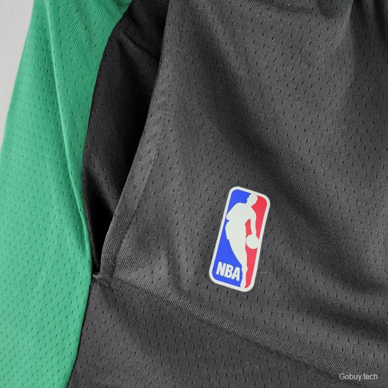 Boston Celtics NBA Shorts Black Green Trim