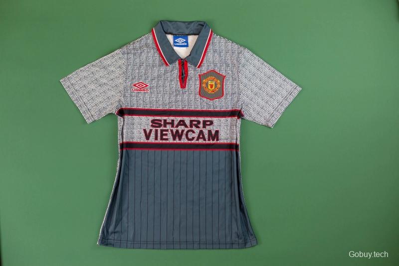 Retro 95/96 Manchester United Third Soccer Jersey