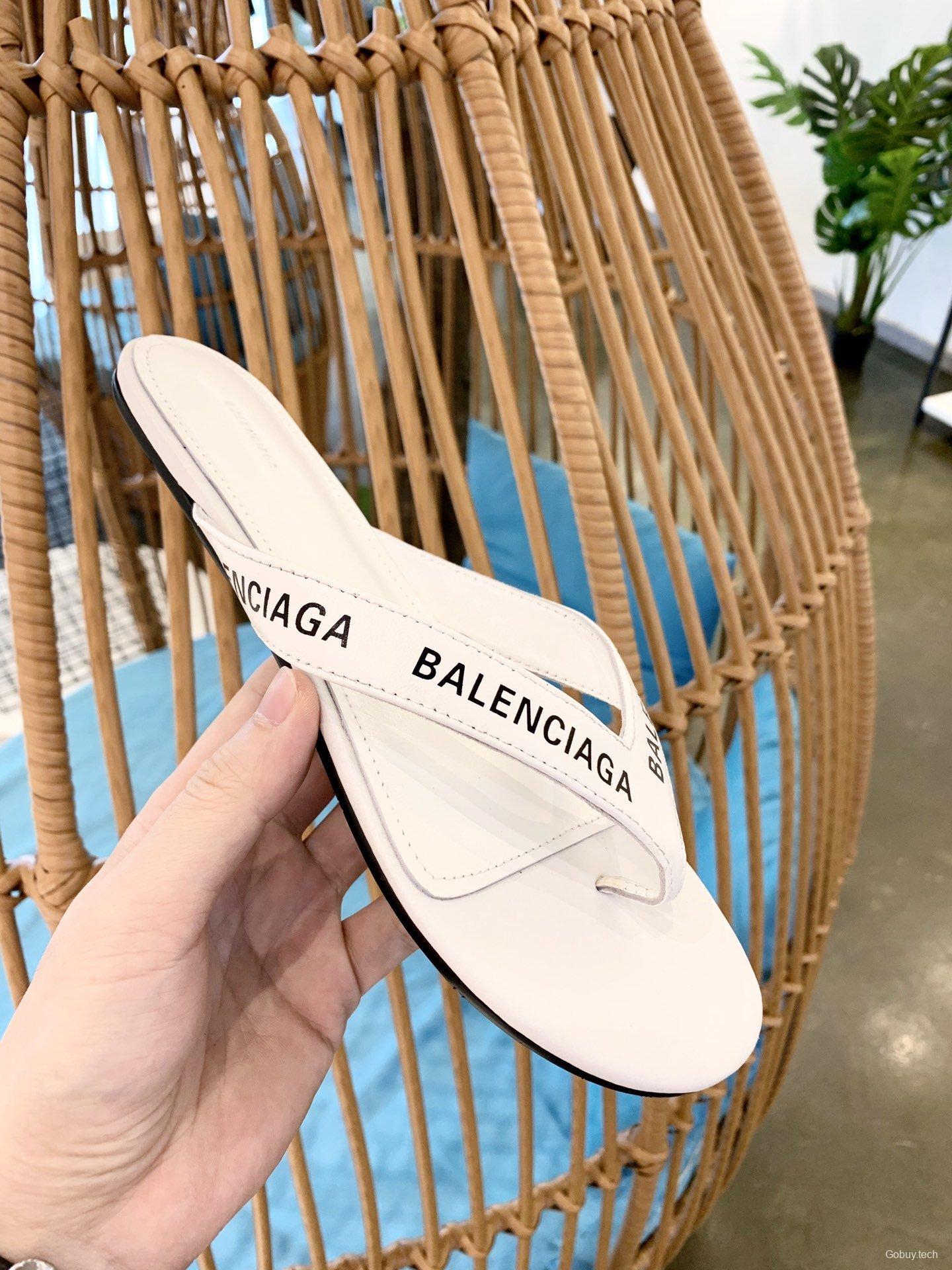 3 Color Men/Women Balenciaga Slipper White/Black/Silver