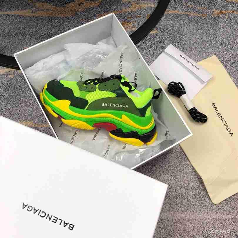 Men Balenciaga Triple-S Sneaker Green