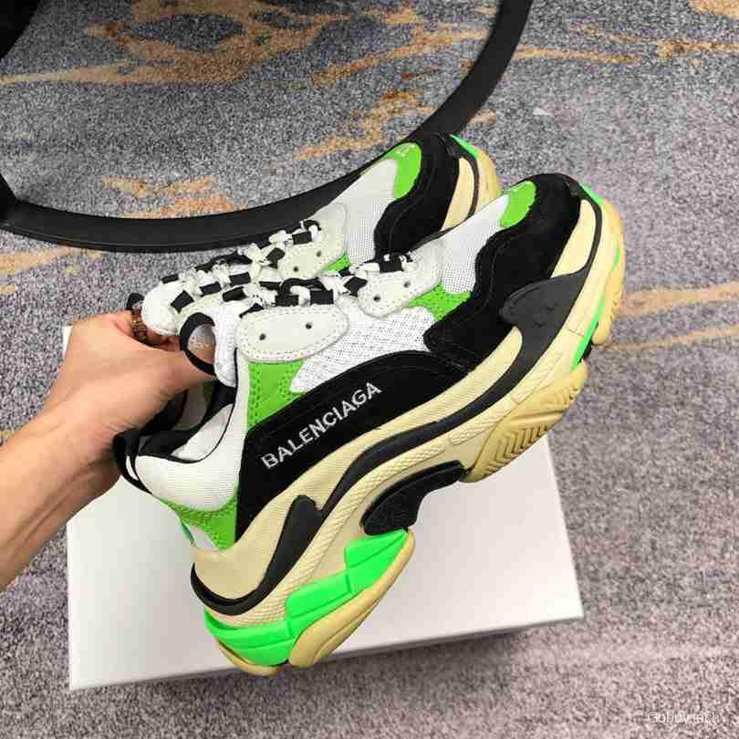 Men Balenciaga Triple-S Sneaker Green/Black