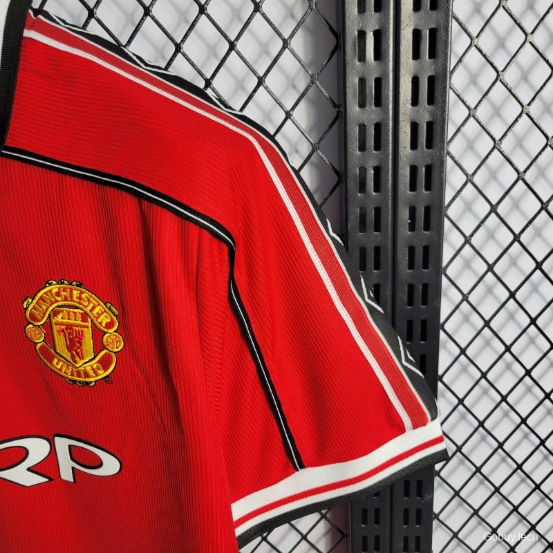 Retro 98-99 Manchester United Home Jersey