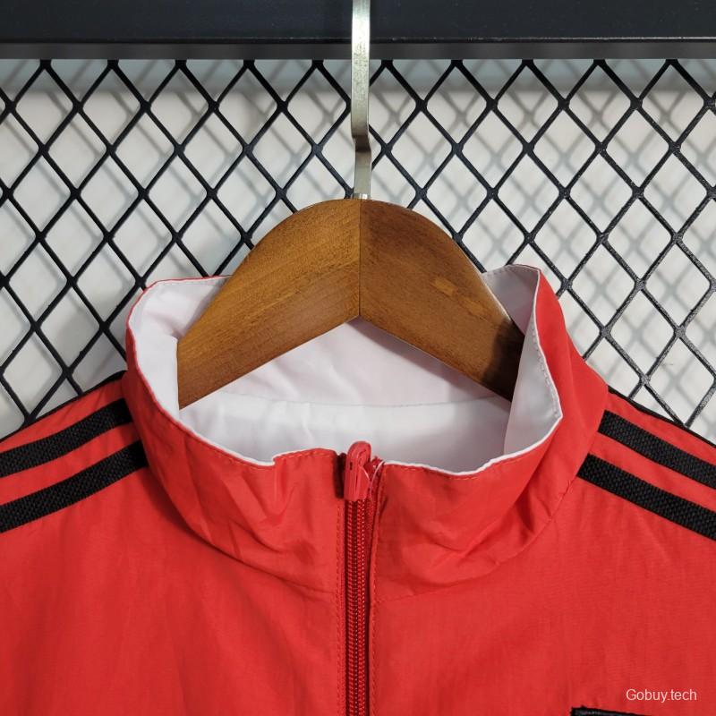 23-24 Sao Paulo Reversible White Red Windbreaker