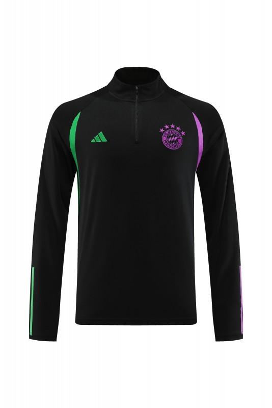 23/24 Bayern Munich Black Purple Full Zipper Jacket+Pants