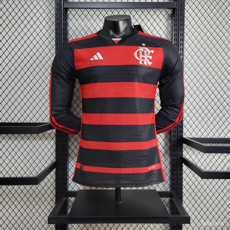 24/25 Player Flamengo Home Long Sleeve Jersey