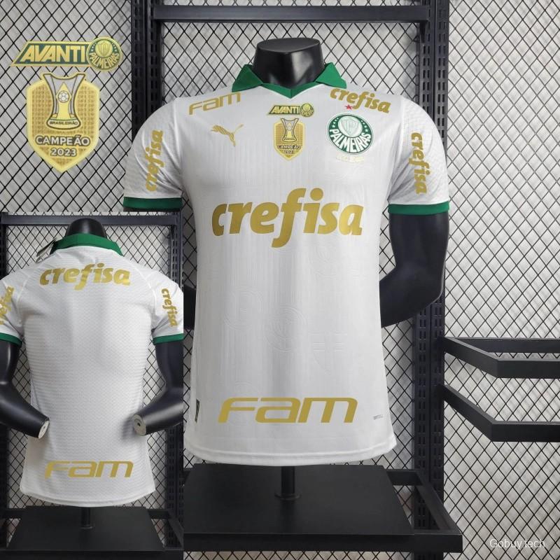 Player Version 24/25 Palmeiras Away Jersey + All Sponsors and Chest Patch