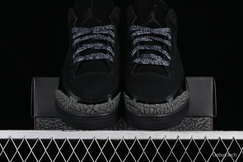 Nike Air Jordan 3 Retro Sneakers in Black with Elephant Print - CK9246-168