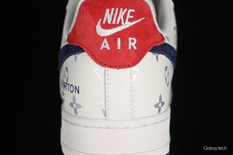 Nike Air Force 1 '07 Low LV Collaboration - Off White Navy Blue Casual Shoes CV1724-111