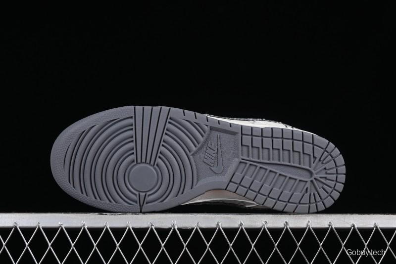 Nike SB Dunk Low MLB Collaboration - Grey Denim Anniversary Custom Low-Top Casual Skate Shoes - DQ1098-347