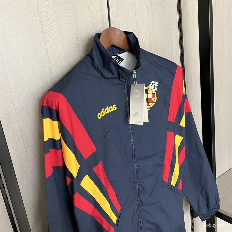 2024 Spain Navy Windbreaker