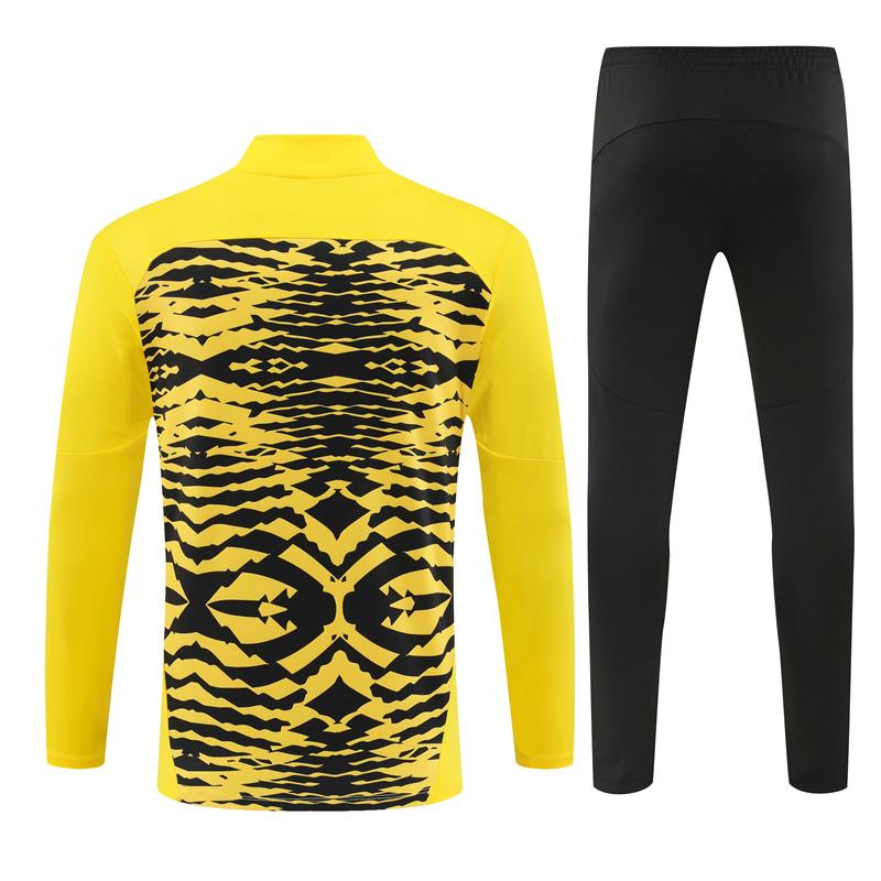 24/25 Borussia Dortmund Yellow/Black  Half Zipper Jacket+Long Pants