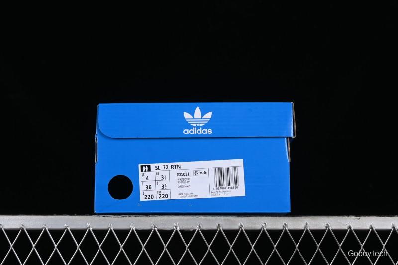Adidas Originals SL 72 Retro Running Shoes with Nylon Upper and Suede Accents - ID1031