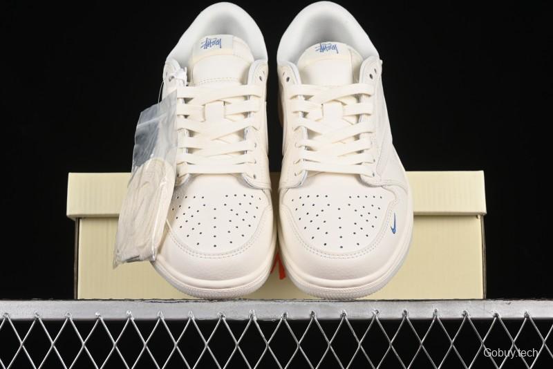 Nike Travis Scott x Fragment Design x Air Jordan 1 Low OG SP AJ1 Retro Sneakers - LJ5188-013