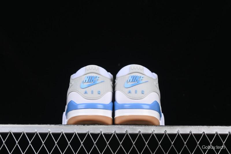 Nike Air Jordan 4 Remastered Retro Sneakers in White Blue - FQ7939-104