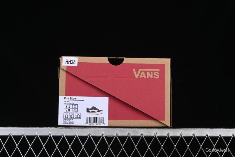 Vans Knu Skool Low Top Retro Casual Vulcanized Sneakers - VN000CS0DFN